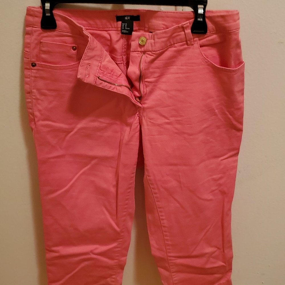H&M Pink Capri Pants Size 10